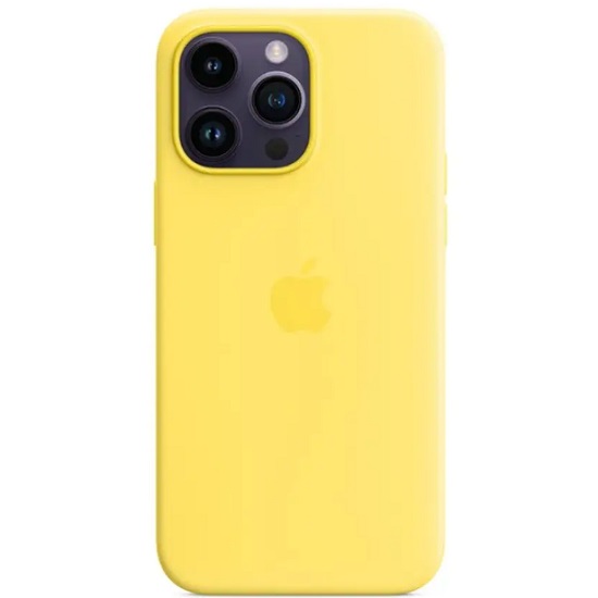 Силиконовый чехол STR Soft Touch MagSafe для iPhone 13 Pro Max Lemon Zest (лимонная цедра)
