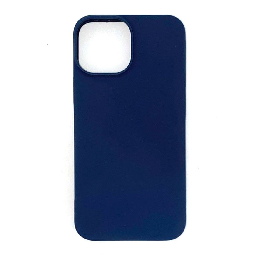 Силиконовый чехол LIDER для iPhone 13 mini матовый синий