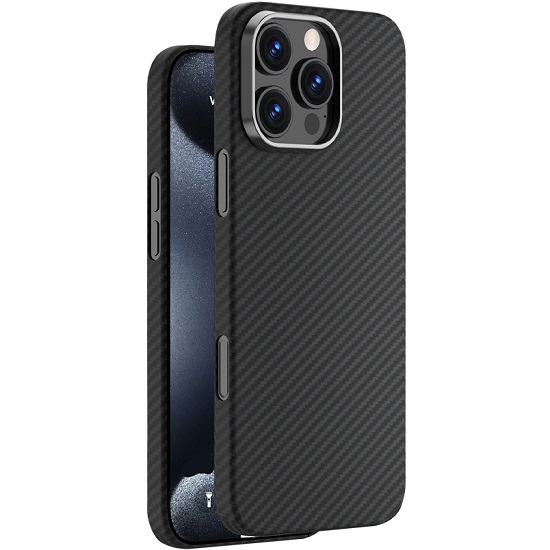 Задняя накладка  Kevlar MagSafe  для iPhone 16 Pro Max  черный