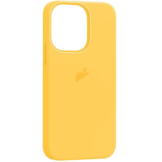 Силиконовый чехол SILICONE CASE для iPhone 15 Pro Sunshine (MagSafe + анимация NFC) c LOGO