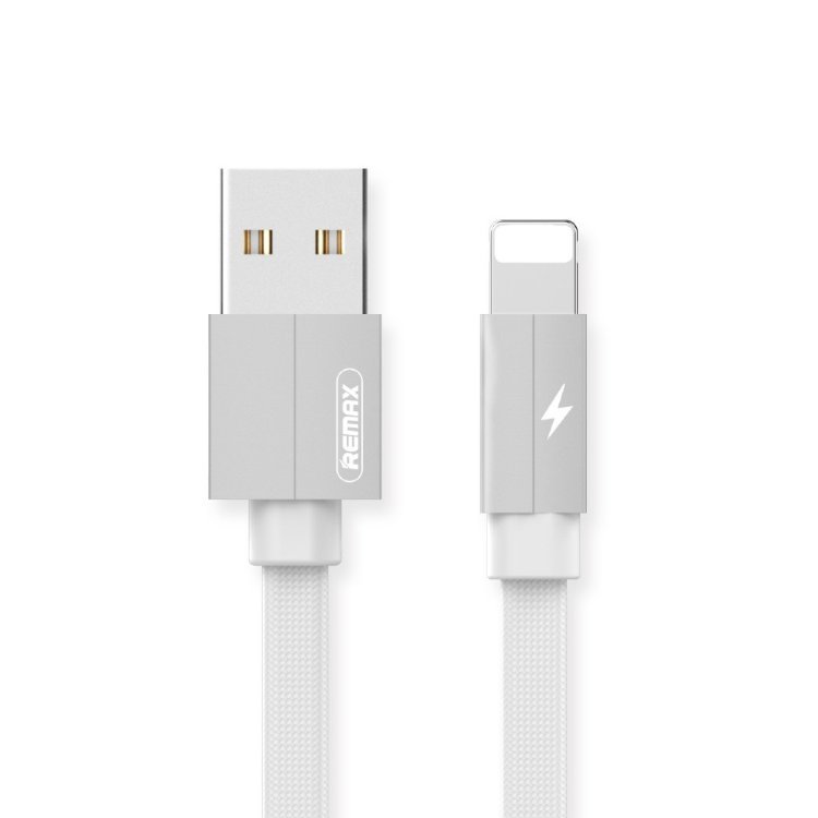 Кабель USB <--> Lightning  2.0м REMAX RC-094i Kerolla, плоский, белый