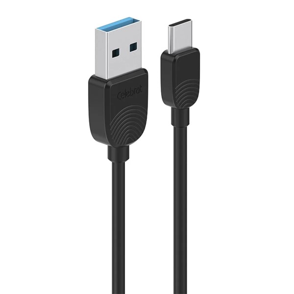 Кабель USB <--> Type-C  1.0м SELEBRAT SKY-2T, чёрный