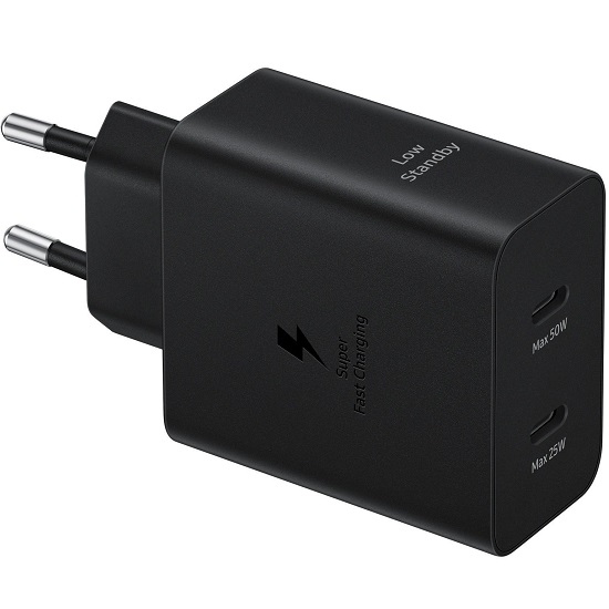 Сетеврое ЗУ 2Type-C SAMSUNG EP-T5020X черный, 50W