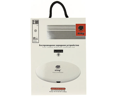 Беспроводное ЗУ AINY EF-001B (2A) белое