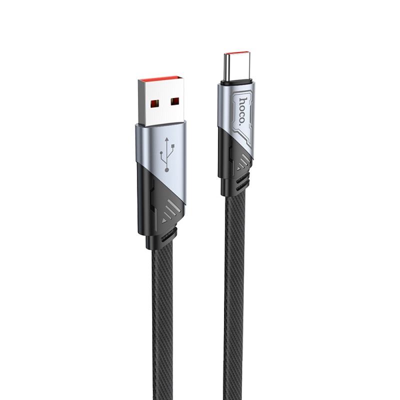 Кабель USB <--> Type-C  1.2м HOCO U119, черный, 5A