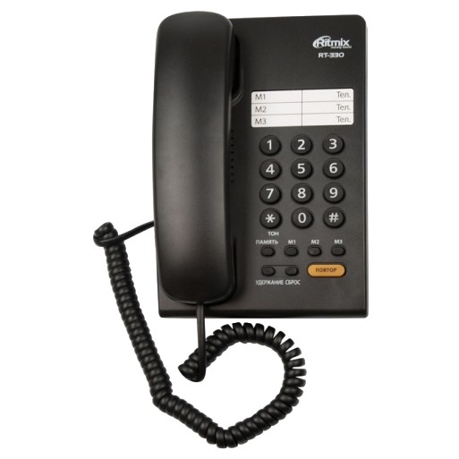 Телефон RITMIX RT-330 black
