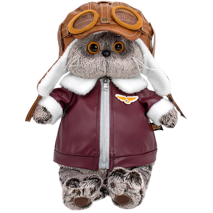Мягкая игрушка Кот Басик "Авиатор" , 25 см (Ks25-294)