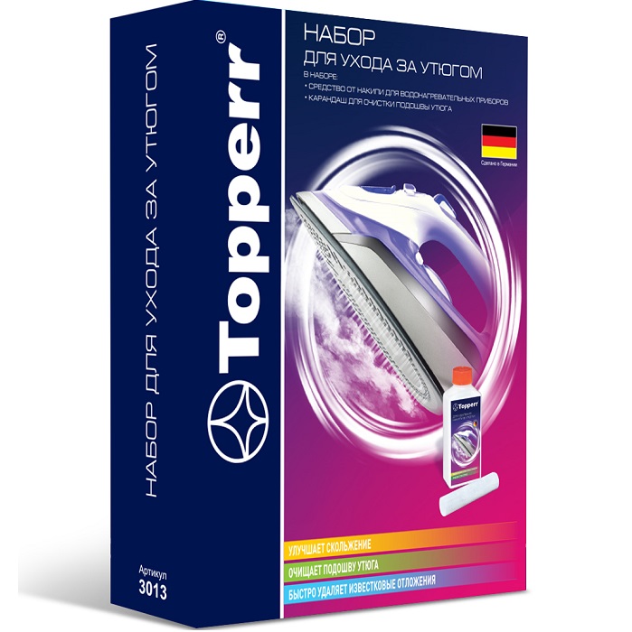 Набор для ухода за утюгом TOPPERR 3013, 2 предмета (ср-во+чист.карандаш)