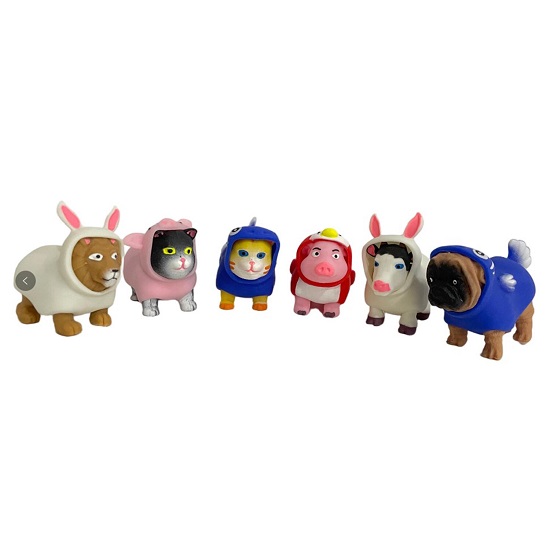 Игрушка-антистресс "ЗВЕРЯШКИ", 8х7 см, ассорти 6 видов, JOLLY JOT 665827