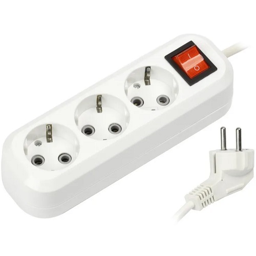 Сетевой удлинитель 5м SMARTBUY 3 розетки с/з ПВС 3х1,0 (SBE-16-3-05-Z)