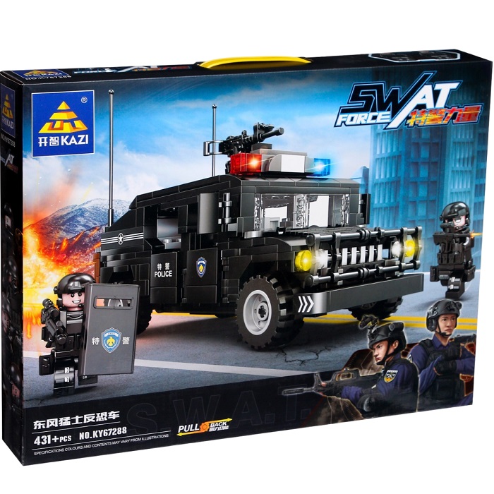 Конструктор KAZI спецназ «Внедорожник», 431 деталь 9275042
