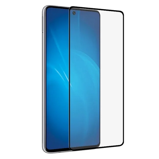 Противоударное стекло DF для Samsung Galaxy A72 (4G/5G) DF sColor-115 (black)