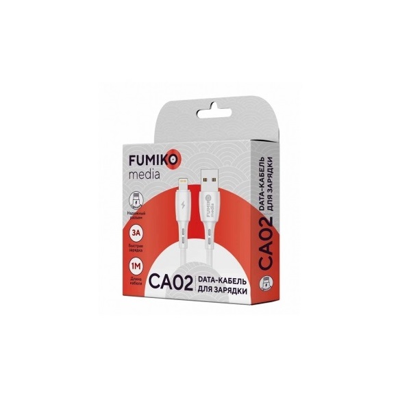 Кабель USB <--> Lightning  1.0м FUMIKO CA02 белый