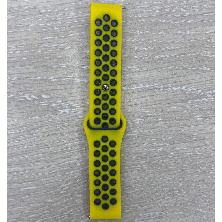 Универсальный силиконовый ремешок NIKE 20-22mm, жёлтый