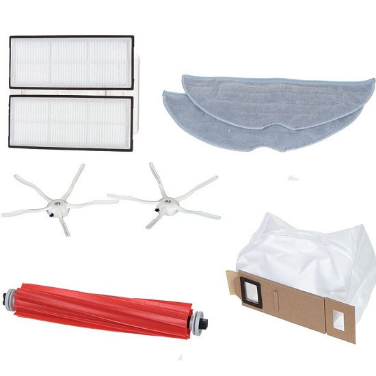 Набор аксессуаров FILTERO FTX 01 для робот-пылесоса Xiaomi, Roborock T7S 8 пр.