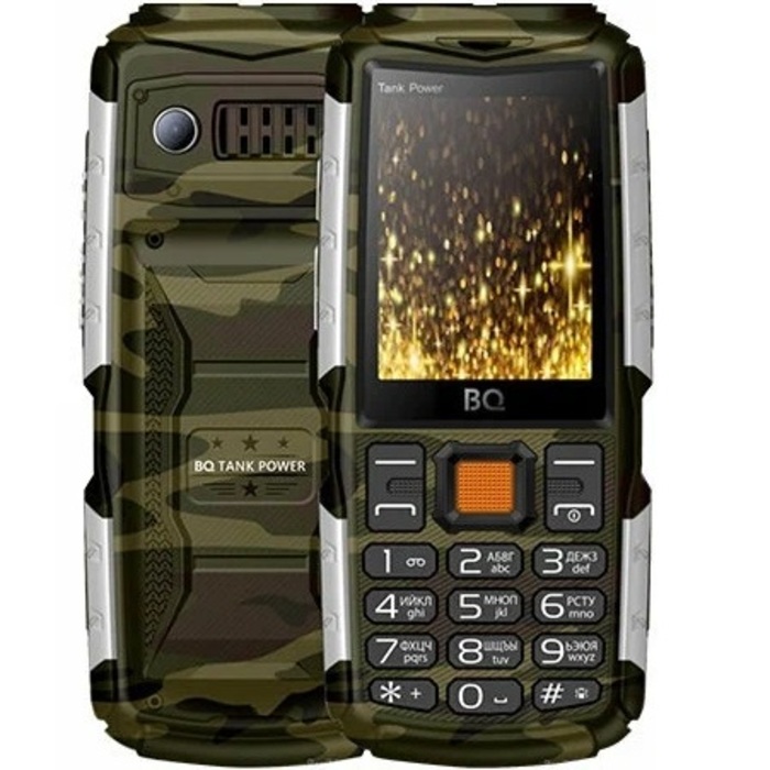 Телефон BQ 2410L Tank Power 4G Camouflage+Gunmetal