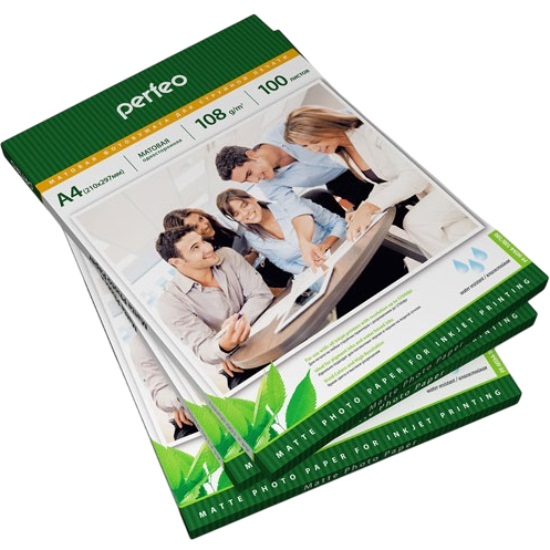 Фотобумага PERFEO PF-MTA4-108/100 матовая 100л, A4 108 г/м2 (M05)