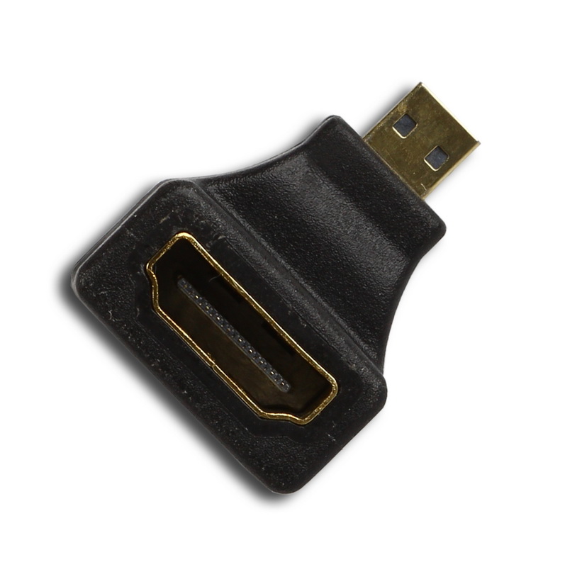 Адаптер SMART BUY micro HDMI M - HDMI F, угловой разъем (A118) (1/1000)