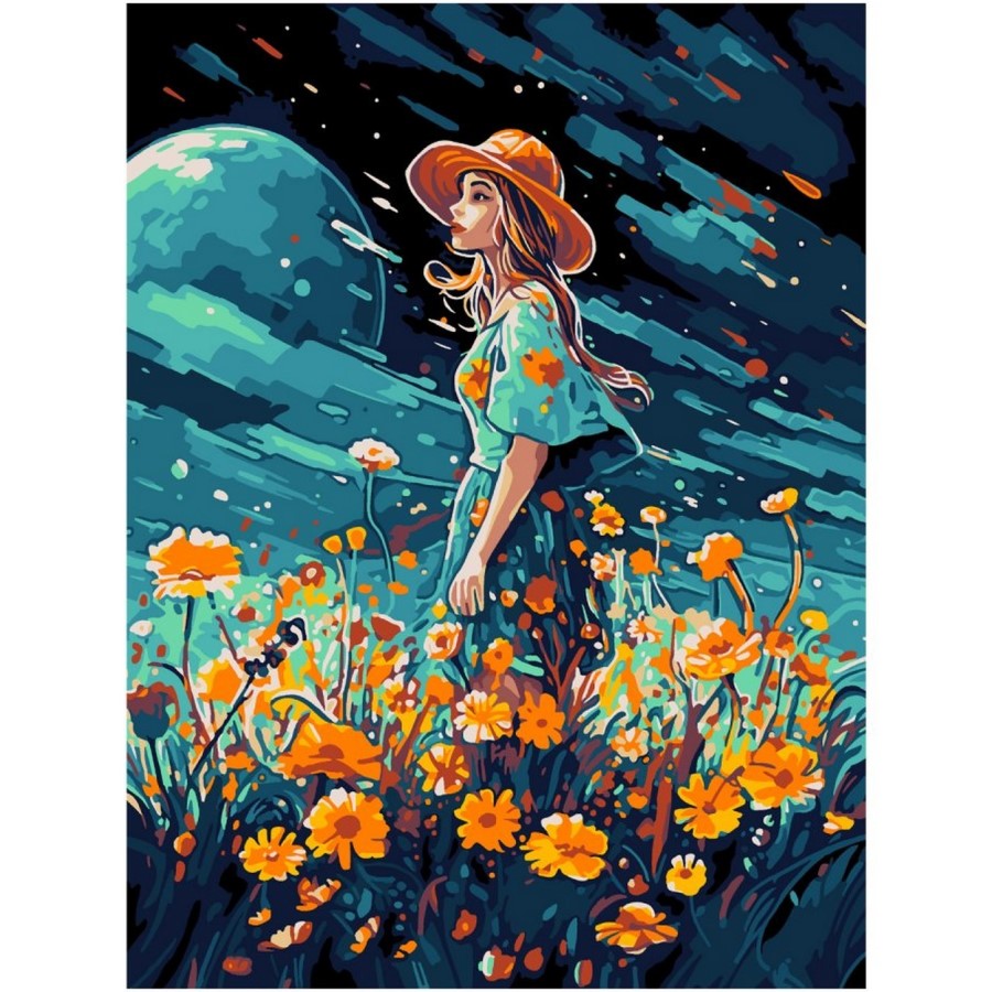 Картина по номерам «Летняя ночь», на картоне 28,5 × 38 см 10372164