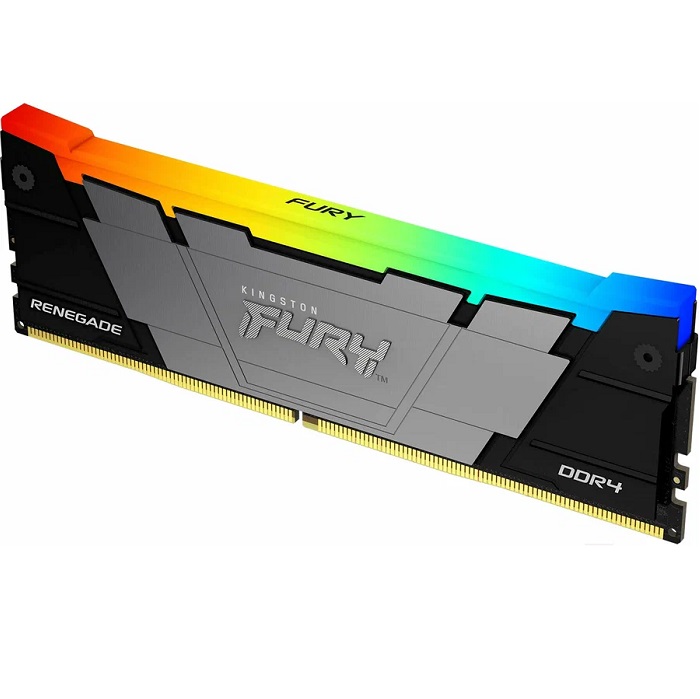 Оперативная память DDR4 32Gb (2x16Gb) Kingston Fury Renegade, 3600MHz, CL16, DIMM, с радиатором, RGb, серебристый/черный KF436C16RB12AK2/32