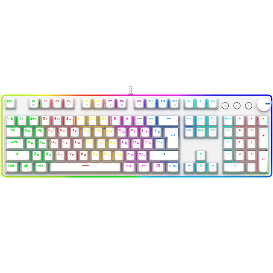 Клавиатура JETACCESS PANTEON T9 PRO CS белая
