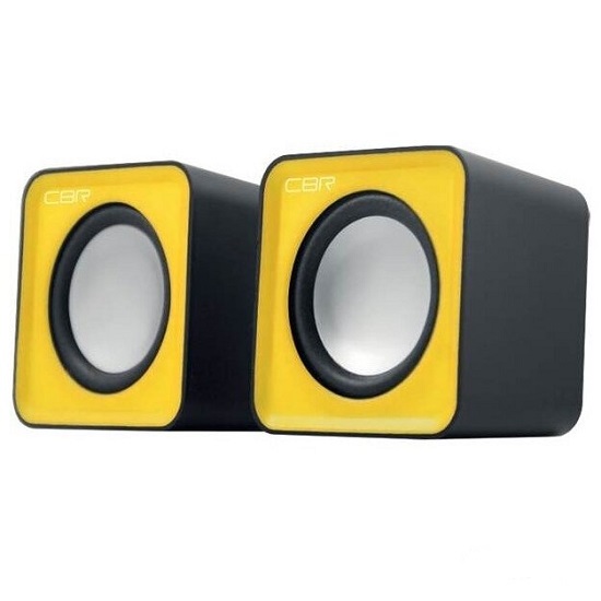 Колонки 2.0 CBR CMS 90 желтые USB