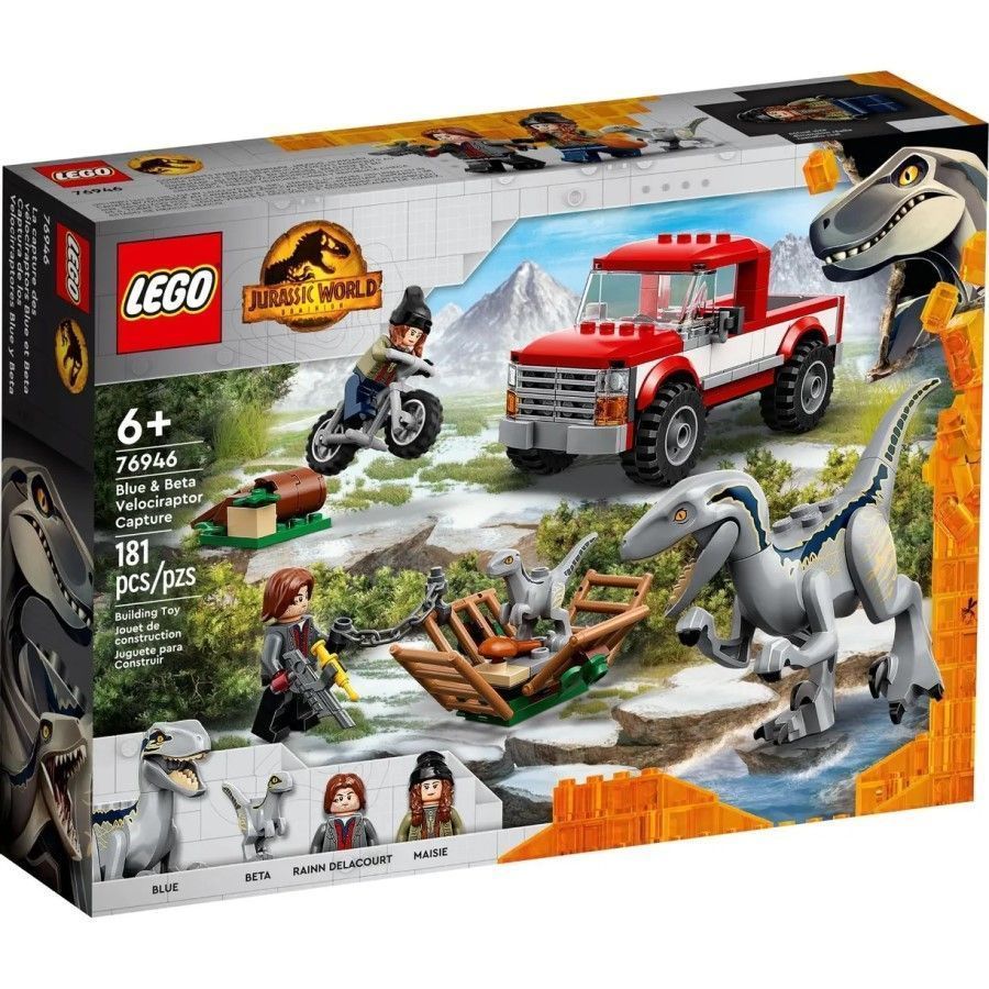 Конструктор LEGO Jurassic World  76946 Блу и поимка бета-велоцираптора