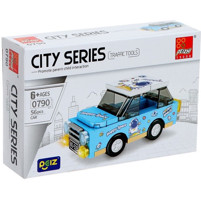 Конструктор PEIZHI Город "Машинки", 0790 56 деталей 10862653