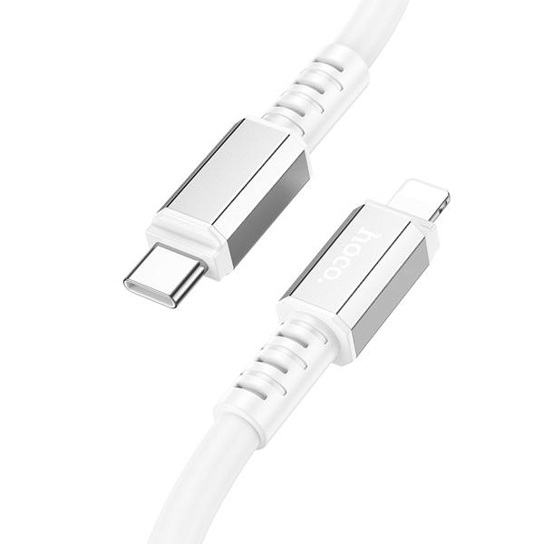 Кабель Lightning <--> Type-C  1.0м HOCO X85 Strength, белый