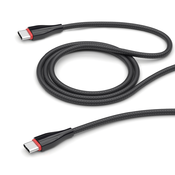 Кабель Type-C <--> Type-C  1.0м DEPPA Ceramic черный (72397)