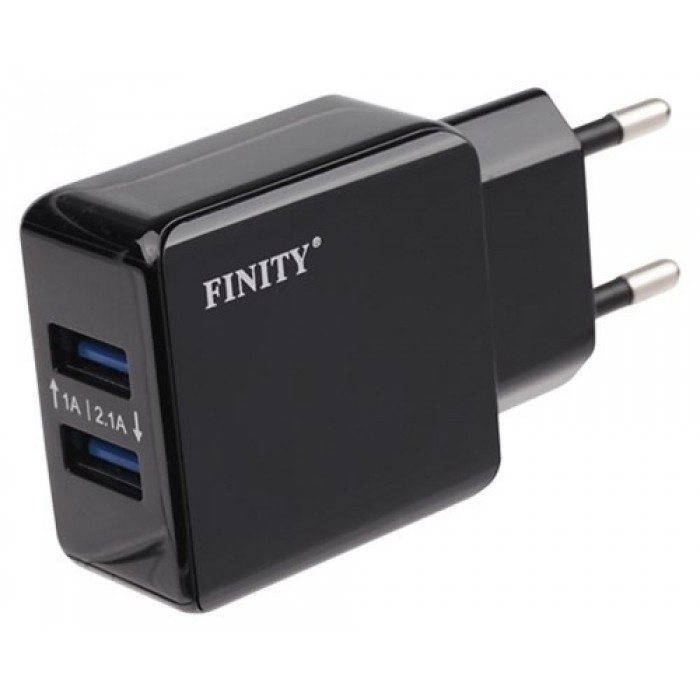 Сетевое ЗУ 1USB 2.1A FINITY FT-01 черный