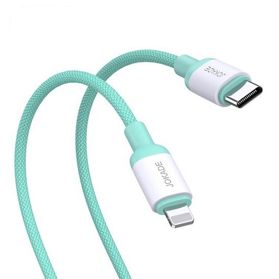 Кабель Lightning <--> Type-C  1.0м Jokade JA014 зеленый 5A