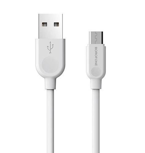 Кабель USB microUSB BOROFONE BX14 белый