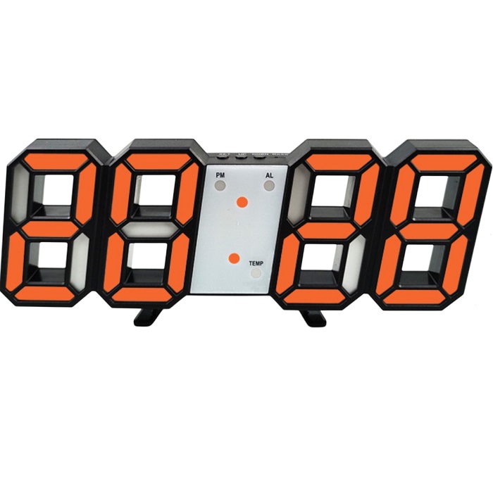 Часы электронные настольные "Цифры", красная индикация, 9 x 23 см, от USB 7570233