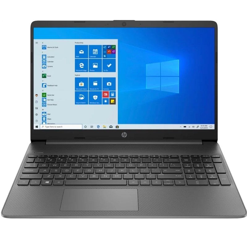 Ноутбук 15.6" HP 15s-fq5035ci (Intel Core i3-1215U/ RAM 8 ГБ/ SSD 512 ГБ/ DOS) (725W0EA), темно-серый