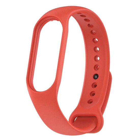 Силиконовый ремешок WB13 для Xiaomi Mi Band 7 (red), на кнопке (регулируемый)