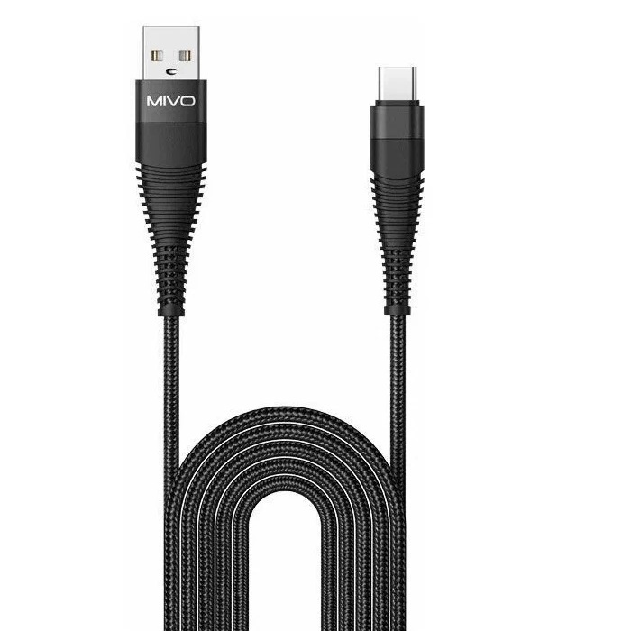 Кабель USB <--> Type-C  3.0м MIVO MX-61T черный
