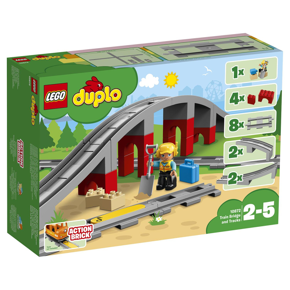 Конструктор LEGO DUPLO 10872 Town Железнодорожный мост