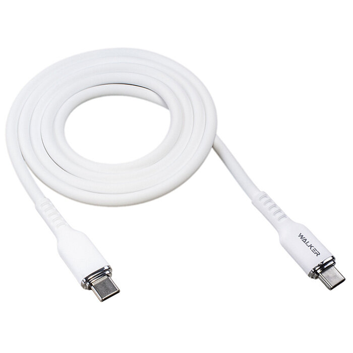 Кабель Type-C <--> Type-C 1.0м WALKER C795 белый, 60W