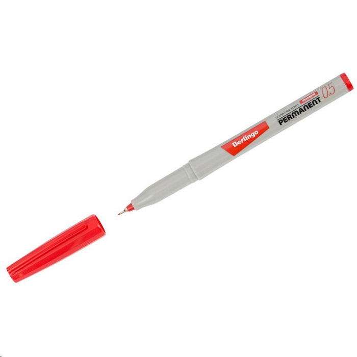 Маркер перманентный Berlingo "Namepen" красный, 0,5мм PM6532