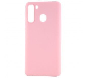 Задняя накладка ZIBELINO Soft Matte для Samsung Galaxy A21 розовый