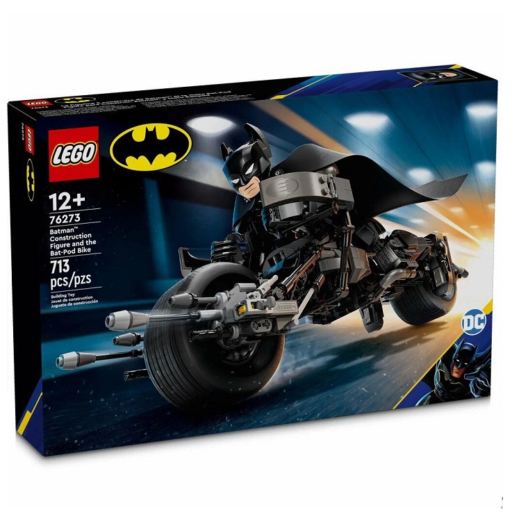 Конструктор LEGO Super Heroes 76273 Фигура Бэтмена и Бэтцикл