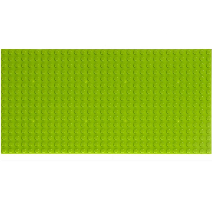 Пластина-основание для конструктора, 25,5 × 12,5 см, цвет салатовый