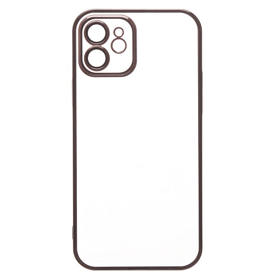 Задняя накладка PC073 для iPhone 12 (black) (213798) с закрытой камерой