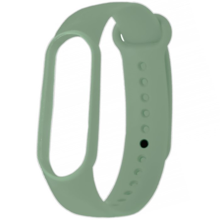 Силиконовый ремешок ISA для Mi Band 7 silicon loop light green #27