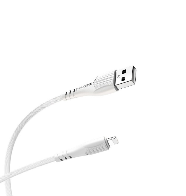 Кабель USB <--> Lightning  1.0м BOROFONE BX37, Wieldy белый