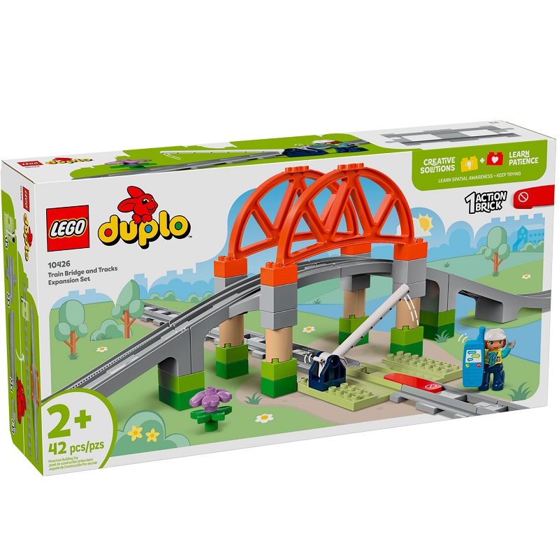 Конструктор LEGO DUPLO 10426 Железнодорожный мост и рельсы