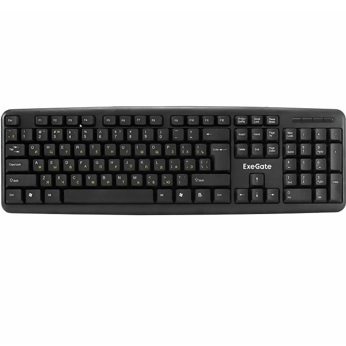 Клавиатура EXEGATE LY-331L5, EX286178RUS, черная, OEM