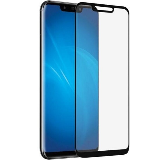 Противоударное стекло WALKER для Huawei MATE 20 Lite черное, полный клей
