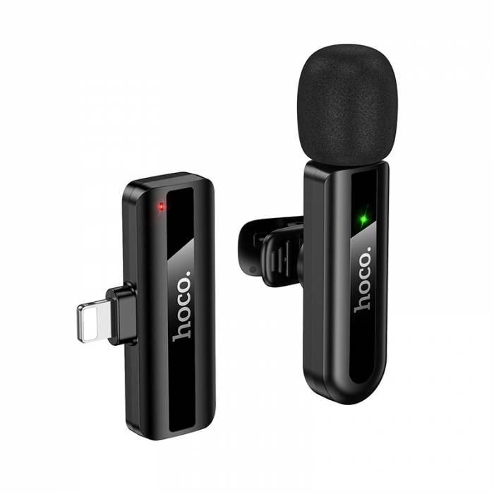 Микрофон БП HOCO L20 Black Lightning 8-pin